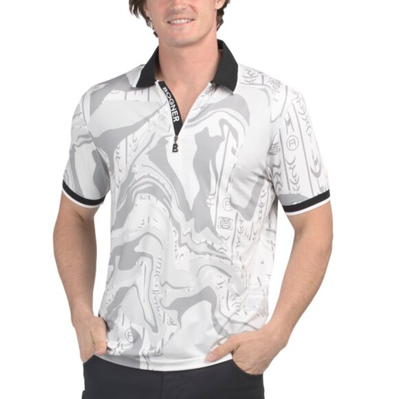 BOGNER Grey Cody Functional Polo Shirt